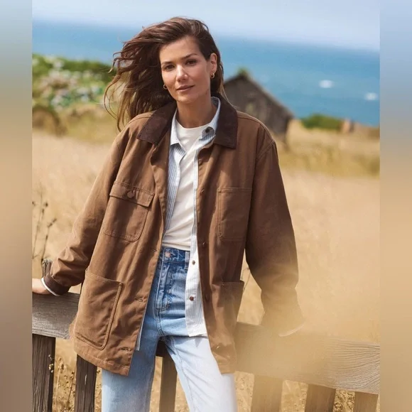 Marine Layer Riley Waxed Barn Jacket size medium sold out! - Picture 7 of 11